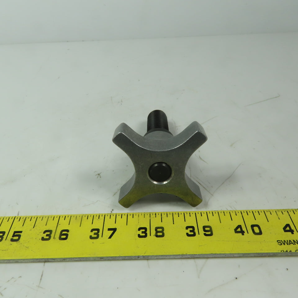 5/8-11 x 1-7/8" Screw Clamp Knob Brass Tip