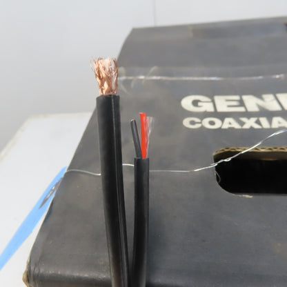 Honeywell 65' Genesis Coaxial Cable 20/1 RG59 18/2 Zip Coax 5C Black