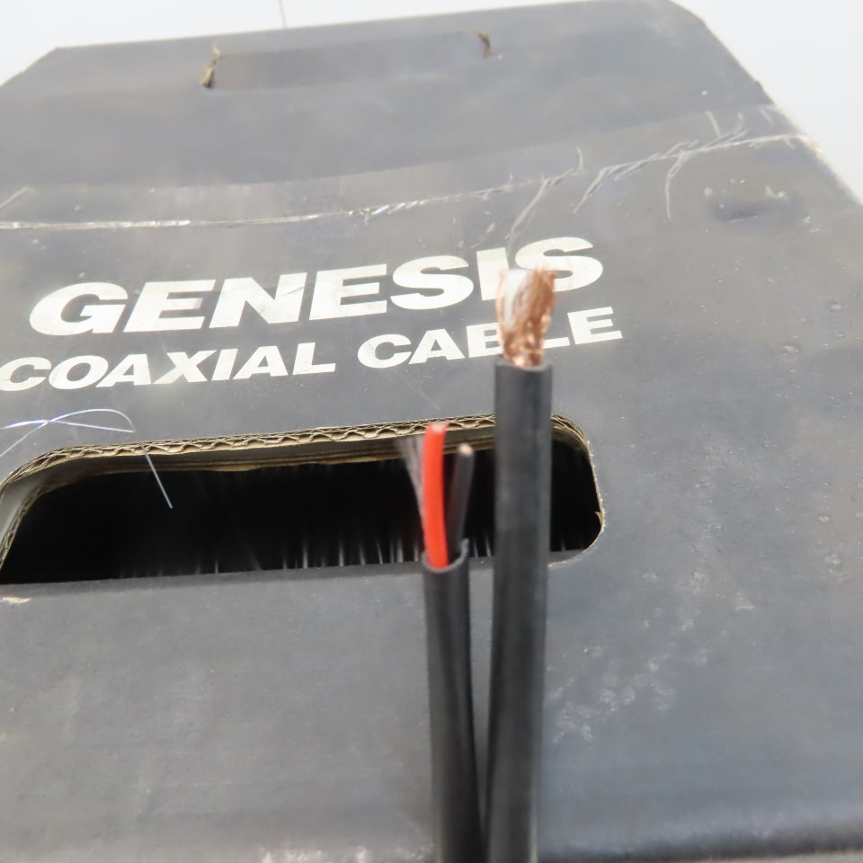 Honeywell 65' Genesis Coaxial Cable 20/1 RG59 18/2 Zip Coax 5C Black