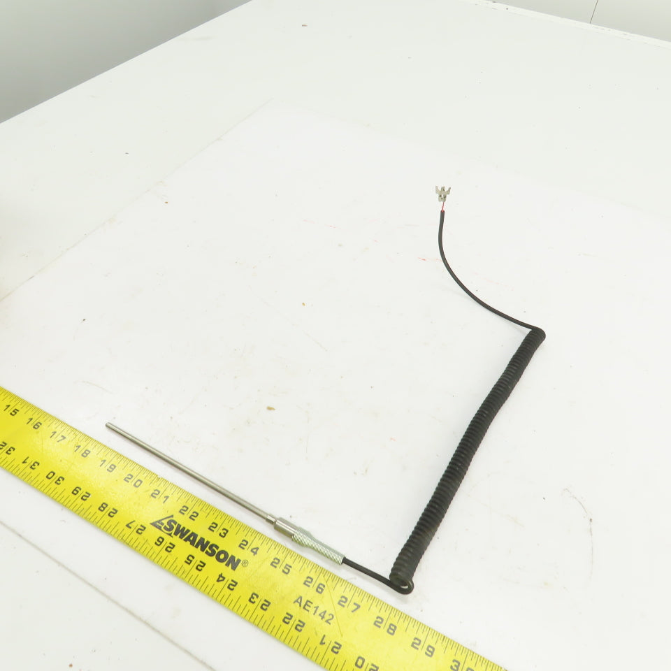 Type 6L-J Thermocouple Probe 6" L x 3/16" Diameter W/Coiled Lead