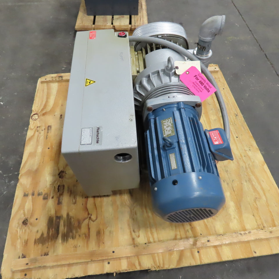 Rietschle VCEH/AH 250 10Hp 230/460V Pressure & Vacuum Pump 300m3/h Max