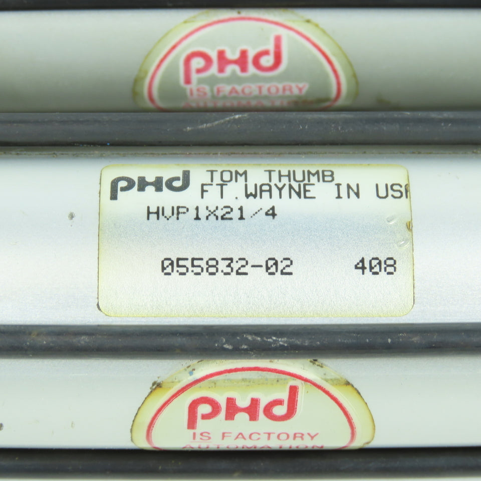 PHD Double Acting Pneumatic Cylinder 1" Bore 2-1/4" Stroke 5/16" Rod Lot of 2