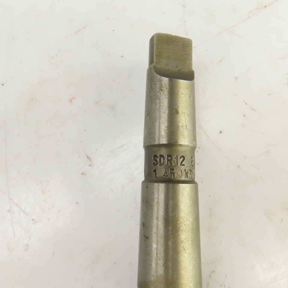 1.450" Spiral (8) Flute Carbide Tipped Chucking Reamer MT3 Shank 10-5/8" OAL