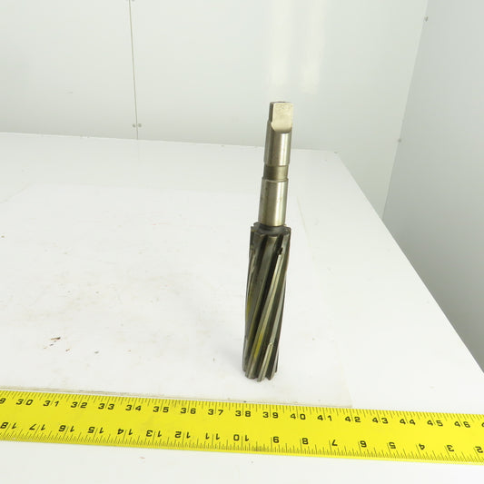1.450" Spiral (8) Flute Carbide Tipped Chucking Reamer MT3 Shank 10-5/8" OAL