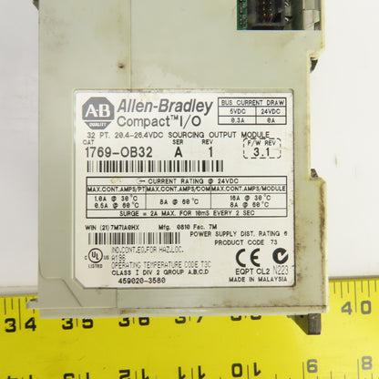 Allen Bradley 1769-OB32 Ser A Rev 1 Compact I/O 32 Point Sourcing Output Module