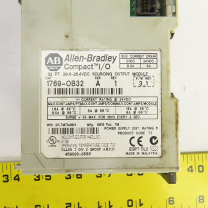 Allen Bradley 1769-OB32 Ser A Rev 1 Compact I/O 32 Point Sourcing Output Module