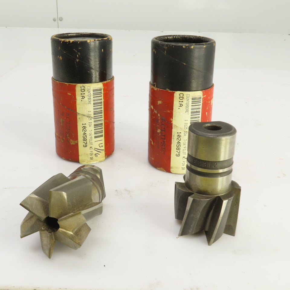 Eclipse EC-312 1-13/16"#3Radial Pin Drive Counterbore 6 Flute Coolant Thru Lot/2