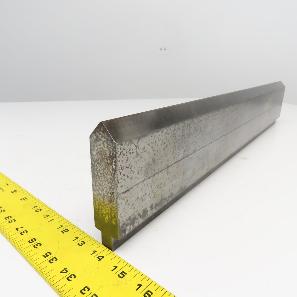 90° V Forming Press Brake Punch 1-1/8" x 3-3/16" T 1/2" Tang 25-1/8" OAL
