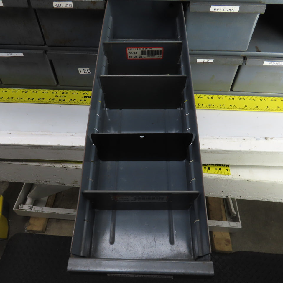 18-Slot Small Parts Nuts & Bolts Hardware Organizer Steel Cabinet 16-Drawers