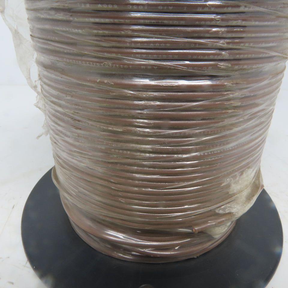 Brown Stranded TEW 16 AWG Copper Wire 500'