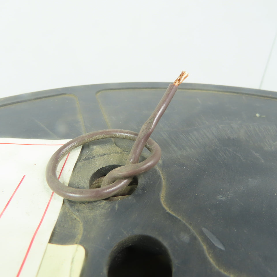 Brown Stranded TEW 16 AWG Copper Wire 1000'