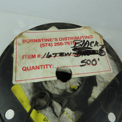 Black Stranded TEW 16 AWG Copper Wire 500'