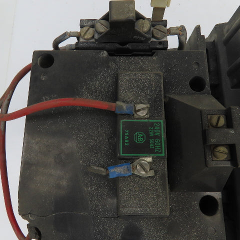 Allen Bradley Size 5 Contactor Starter 600V 200HP 3PH 3-Pole 240V Coil