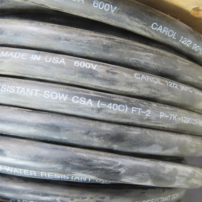 Carol Water Resistant 12/2 SOW CSA 12 AWG 600V Wire Cable 90'