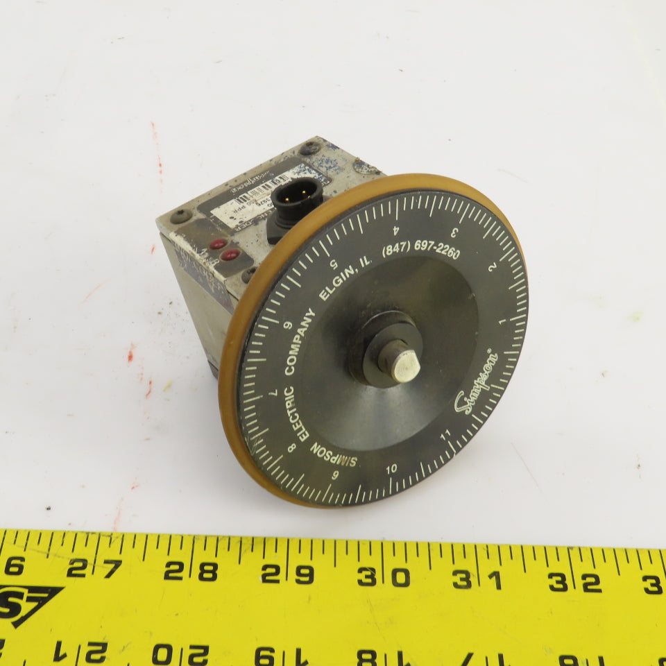 Simpson SE-600 Ser 813976 Rotary Shaft Encoder 600 PPR 3/8" Shaft