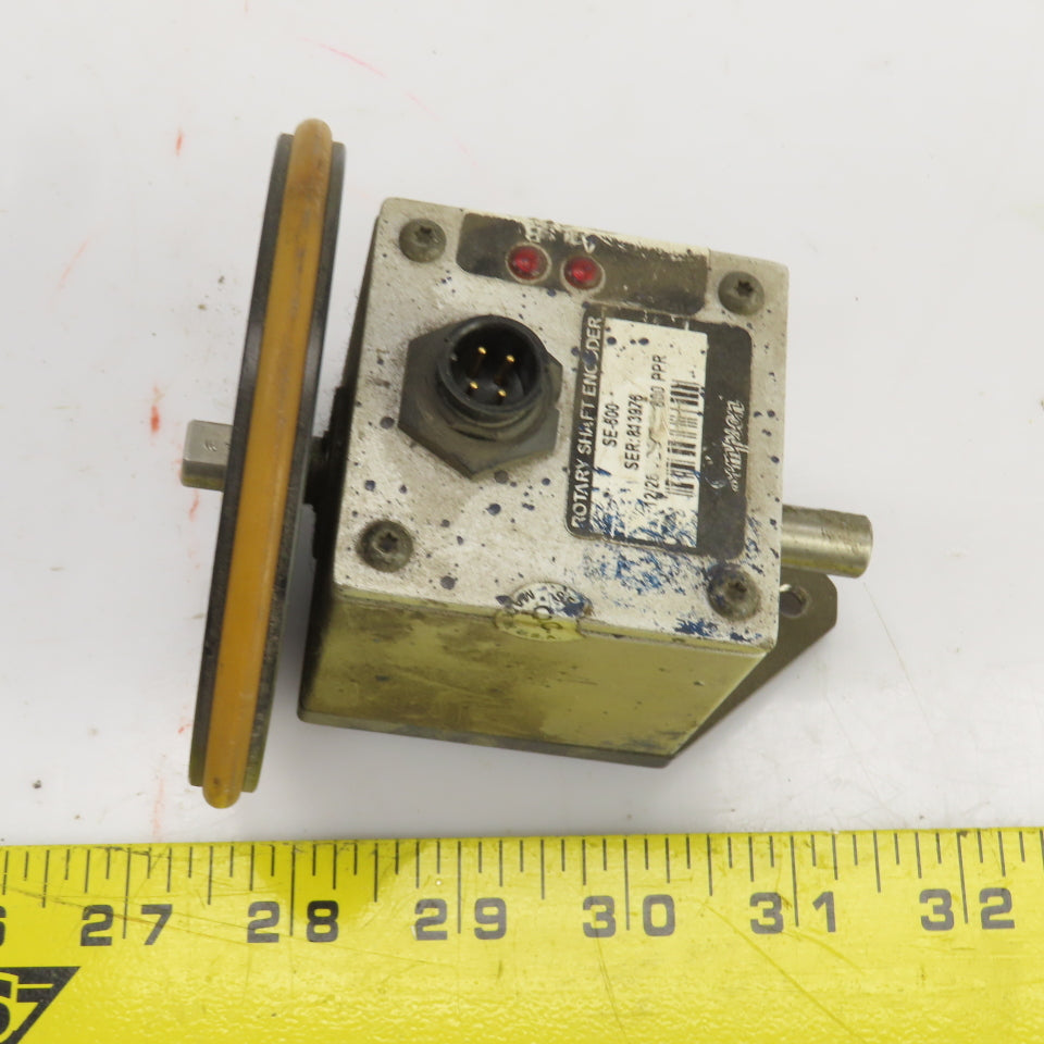 Simpson SE-600 Ser 813976 Rotary Shaft Encoder 600 PPR 3/8" Shaft