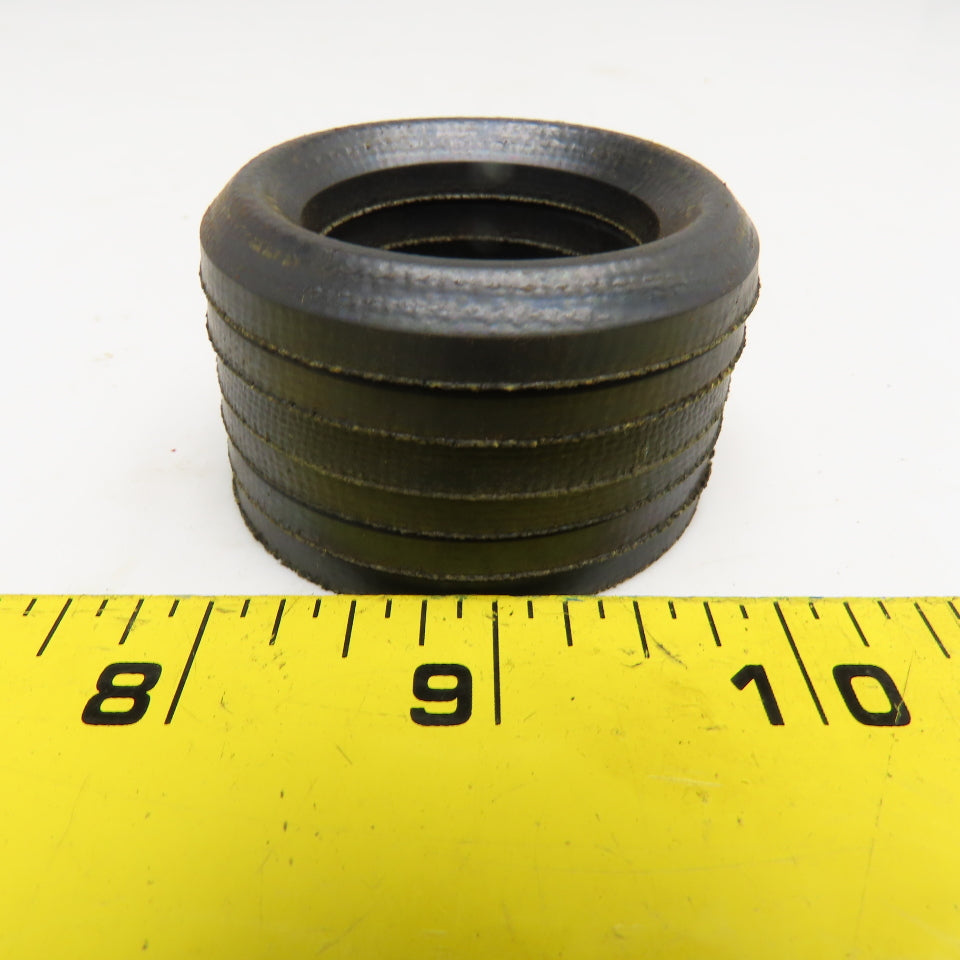 1-3/8" ID x 2-1/8" V Vee Packing 1/4" Thick Lot Of 6