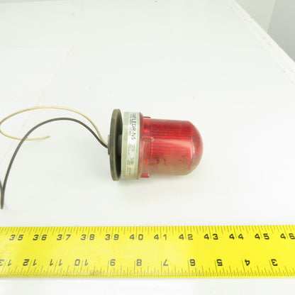 Edwards Signaling 104FLEDR-N5 Flashing Red LED Signal Beacon Light 120VAC