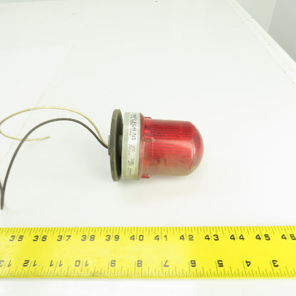 Edwards Signaling 104FLEDR-N5 Flashing Red LED Signal Beacon Light 120VAC