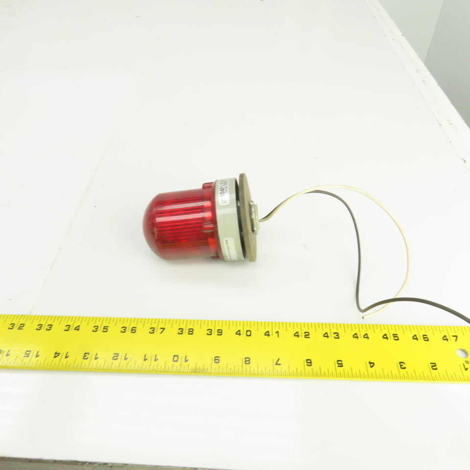 Edwards Signaling 104FLEDR-N5 Flashing Red LED Signal Beacon Light 120VAC