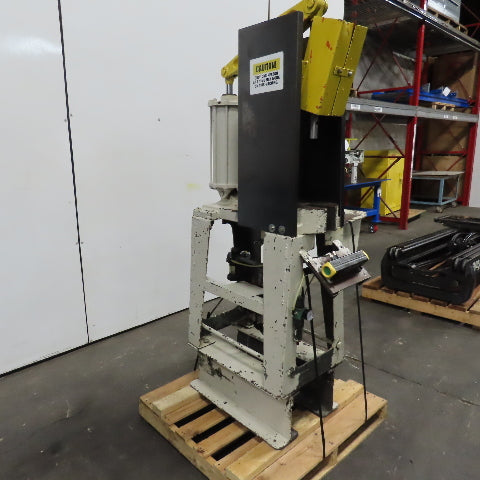 Logan Pneumatic Arbor Press 5" Stroke 9" Throat 10" Under Ram
