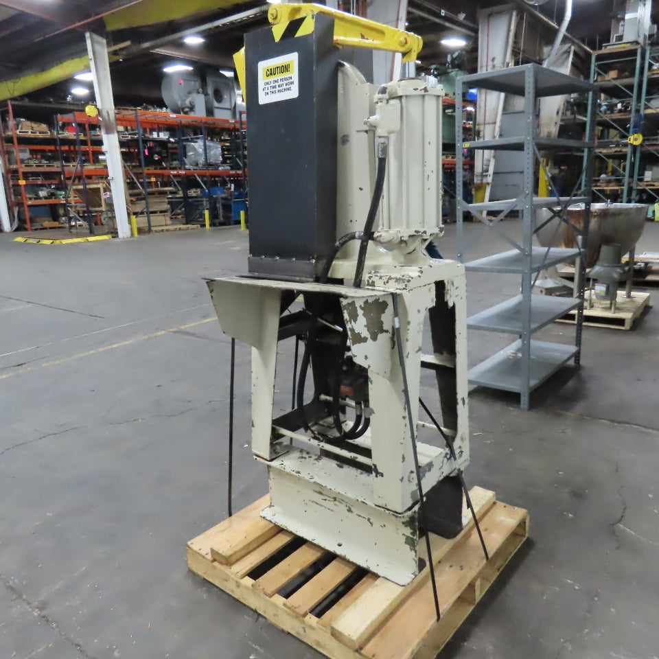 Logan Pneumatic Arbor Press 5" Stroke 9" Throat 10" Under Ram