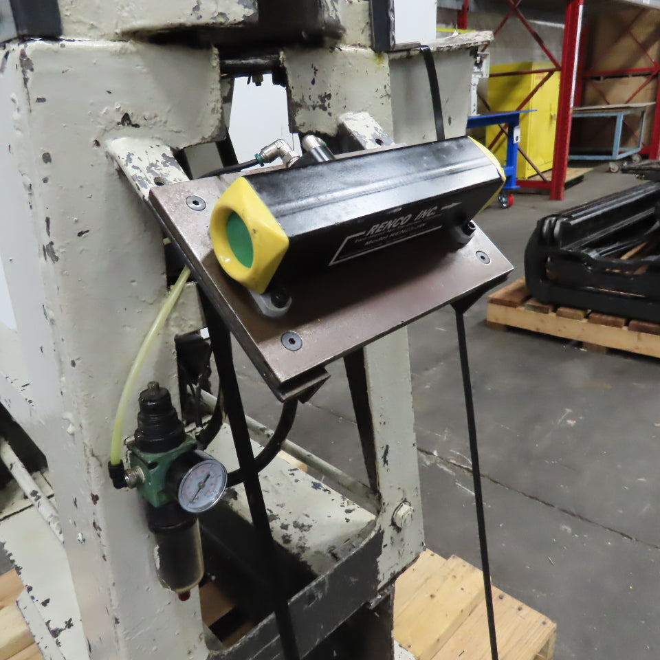 Logan Pneumatic Arbor Press 5" Stroke 9" Throat 10" Under Ram
