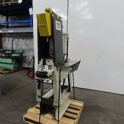 Logan Pneumatic Arbor Press 5" Stroke 9" Throat 10" Under Ram