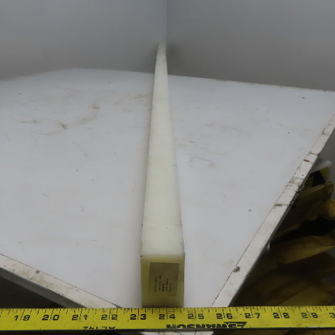 NATURAL UHMW BAR Machinable Plastic Flat Bar Stock 1-1/2"x2-1/4"x78"