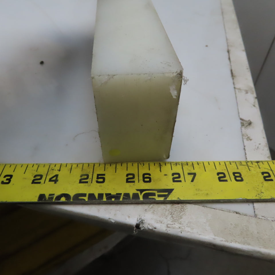 NATURAL UHMW BAR Machinable Plastic Flat Bar Stock 1-1/2"x2-1/4"x72"