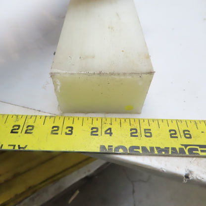 NATURAL UHMW BAR Machinable Plastic Flat Bar Stock 1-1/2"x2-1/4"x72"