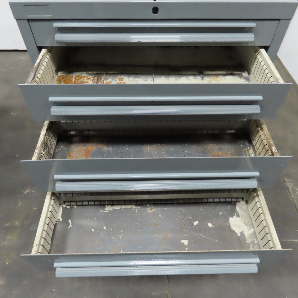 Lyon 7 Drawer Industrial Small Parts Tool Storage Shop Cabinet 30"x28"x44"