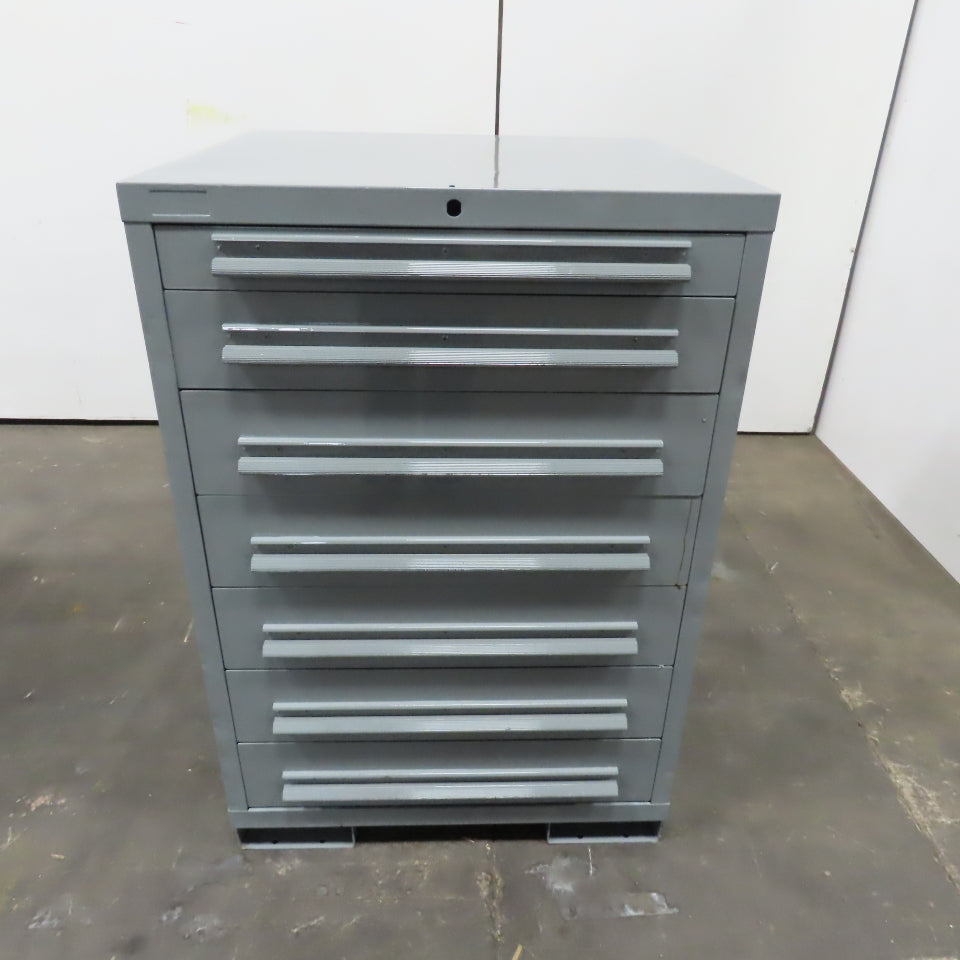 Lyon 7 Drawer Industrial Small Parts Tool Storage Shop Cabinet 30"x28"x44"
