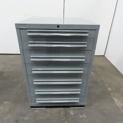 Lyon 7 Drawer Industrial Small Parts Tool Storage Shop Cabinet 30"x28"x44"