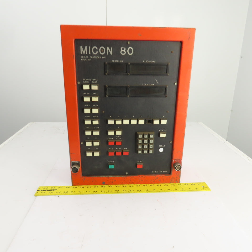 Slicer Controls Micon 80 Operator Control Display Panel