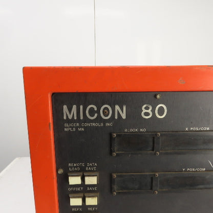 Slicer Controls Micon 80 Operator Control Display Panel