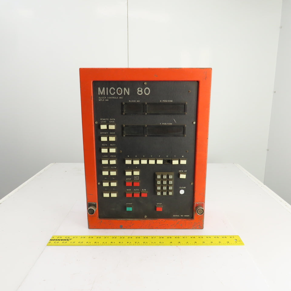Slicer Controls Micon 80 Operator Control Display Panel