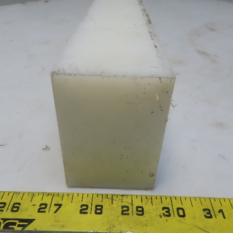 NATURAL UHMW BAR Machinable Plastic Flat Bar Stock 2-1/4" x 3-1/4" x 39"
