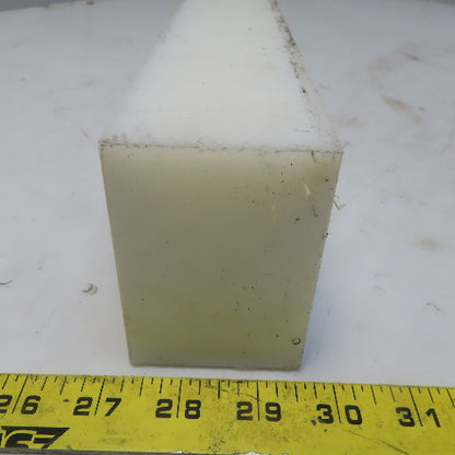NATURAL UHMW BAR Machinable Plastic Flat Bar Stock 2-1/4" x 3-1/4" x 39"