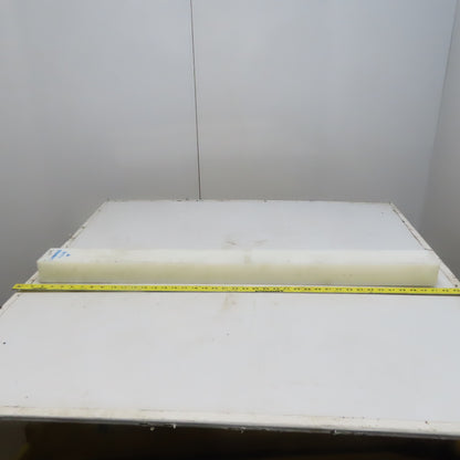 NATURAL UHMW BAR Machinable Plastic Flat Bar Stock 2-1/4" x 3-1/4" x 39"