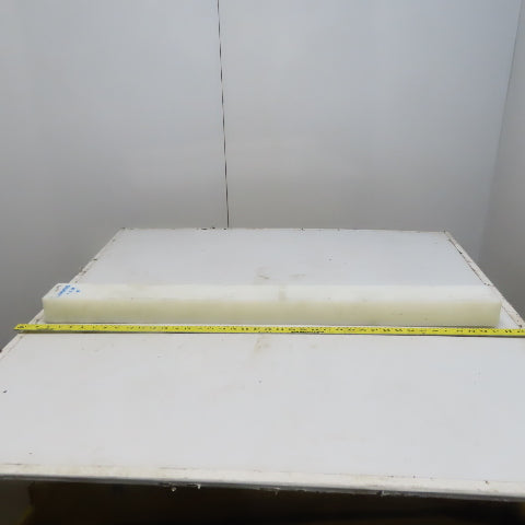 NATURAL UHMW BAR Machinable Plastic Flat Bar Stock 2-1/4" x 3-1/4" x 39"
