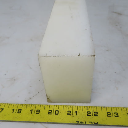 NATURAL UHMW BAR Machinable Plastic Flat Bar Stock 2-1/4" x 3-1/4" x 22"