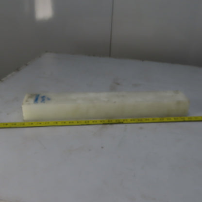 NATURAL UHMW BAR Machinable Plastic Flat Bar Stock 2-1/4" x 3-1/4" x 22"