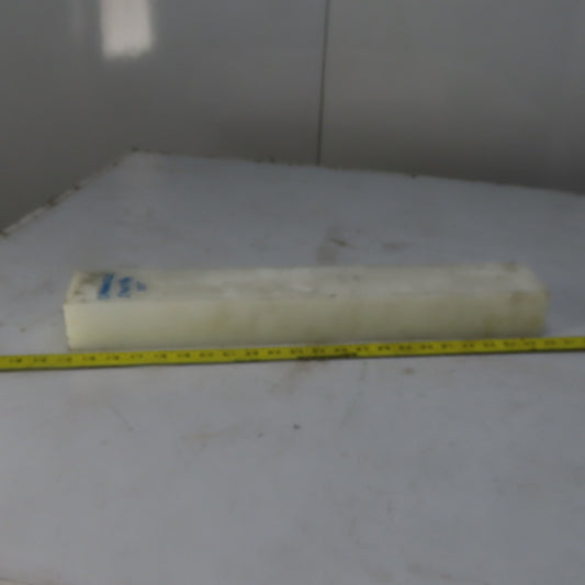 NATURAL UHMW BAR Machinable Plastic Flat Bar Stock 2-1/4" x 3-1/4" x 22"