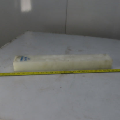 NATURAL UHMW BAR Machinable Plastic Flat Bar Stock 2-1/4" x 3-1/4" x 22"