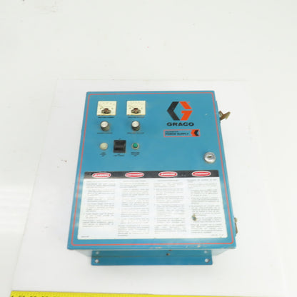 Graco 226982 Electrostatic Power Supply Control Box 115V 217-233 Needs New Gauge