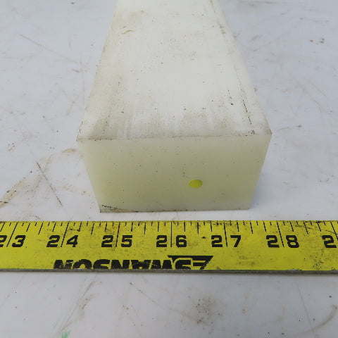 NATURAL UHMW BAR Machinable Plastic Flat Bar Stock 2" x 3" x 25*