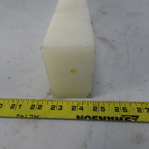 NATURAL UHMW BAR Machinable Plastic Flat Bar Stock 2" x 3" x 25*