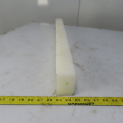 NATURAL UHMW BAR Machinable Plastic Flat Bar Stock 2" x 3" x 25*