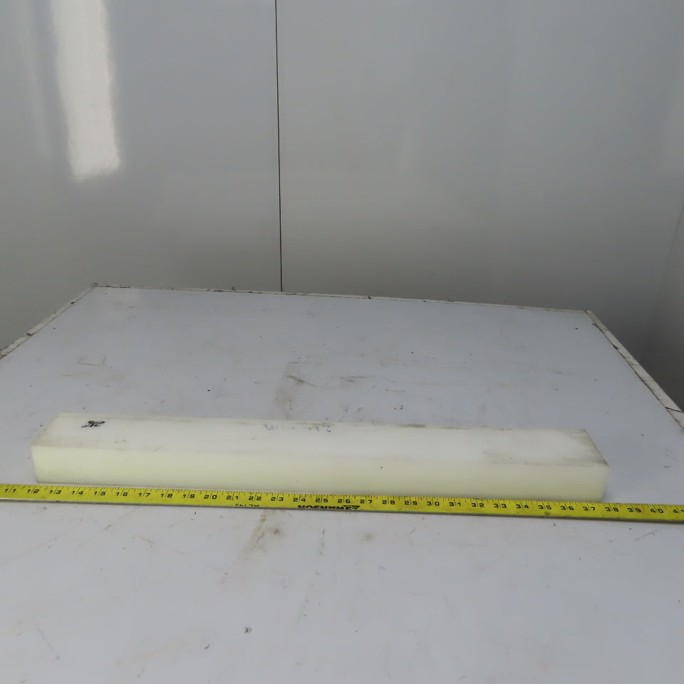 NATURAL UHMW BAR Machinable Plastic Flat Bar Stock 2" x 3" x 25*